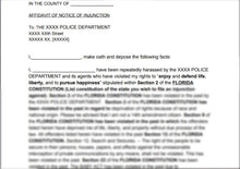 Load image into Gallery viewer, SAMPLE AFFIDAVIT OF NOTICE OF INJUNCTION (DO NOT DETAIN LIST)