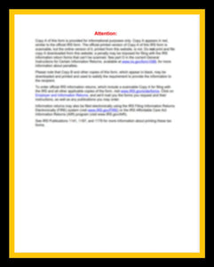 1099-C CANCELLATION OF DEBT FORM