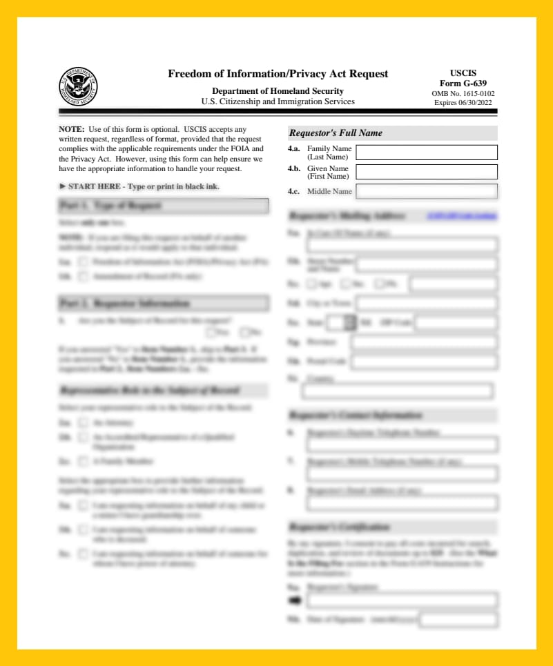 Freedom of Information/Privacy Act Request