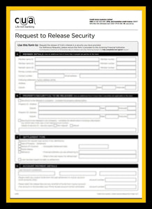 REQUEST TO RELEASE SECURITY FORM (AUSTRALIA CREDIT UNION)