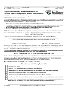 FS FORM 5336 FILING SERVICE (CLAIM SECURITIES BELONGING TO A DECENDENT'S ESTATE)
